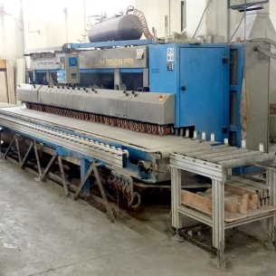 Used Bullnose edge polisher Marmo Meccanica LTH 7212 - Side view
