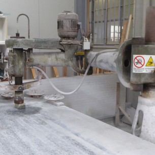 Used radial arm polisher -Mordenti A 135 - Side
